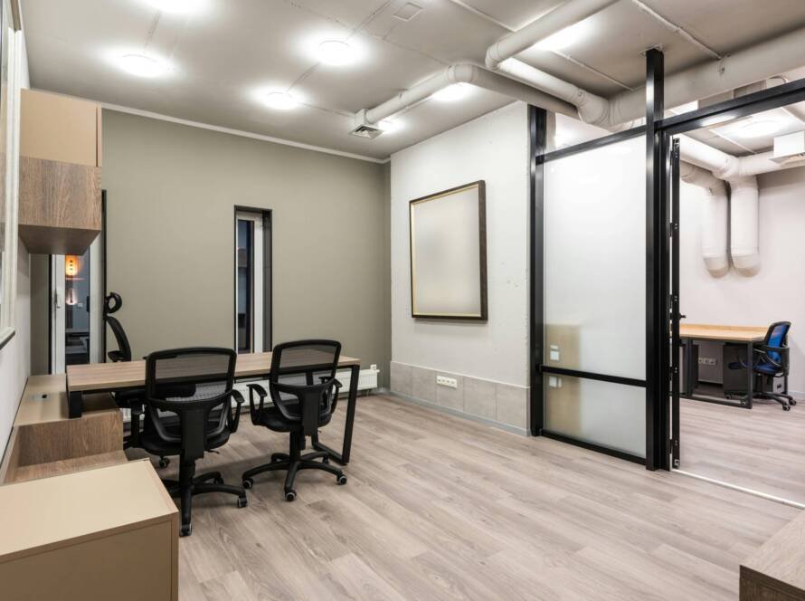 Professional painter at work