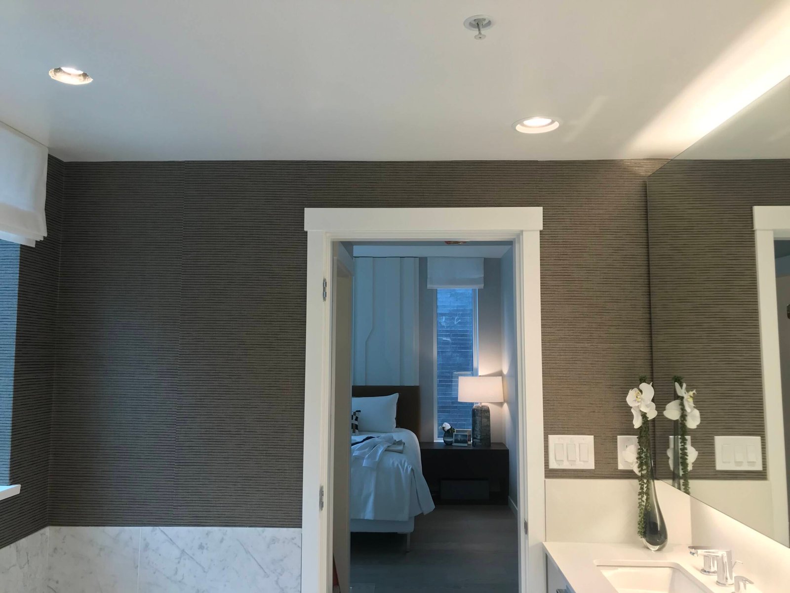 Completed wallcovering installation by Colour Concept